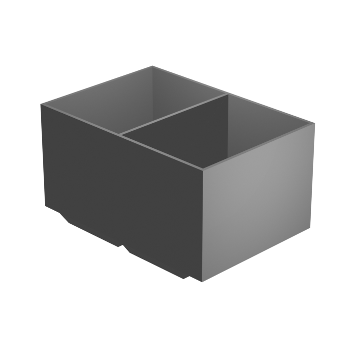 (image for) 3 Drawer - Middle Center Bin - Divider