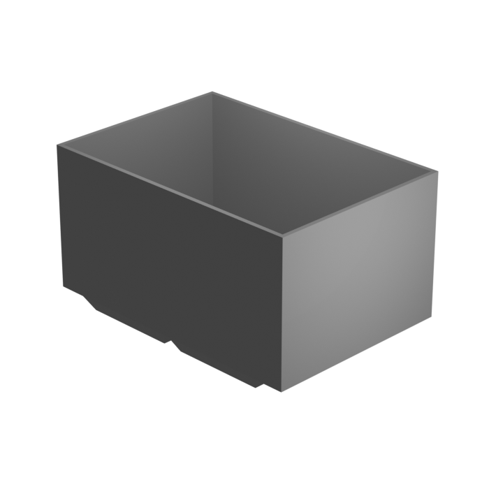 (image for) 3 Drawer - Middle Center Bin - No Divider